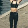 Legginsy „Suit Up” High-Waist marki Airlift – czarne/białe