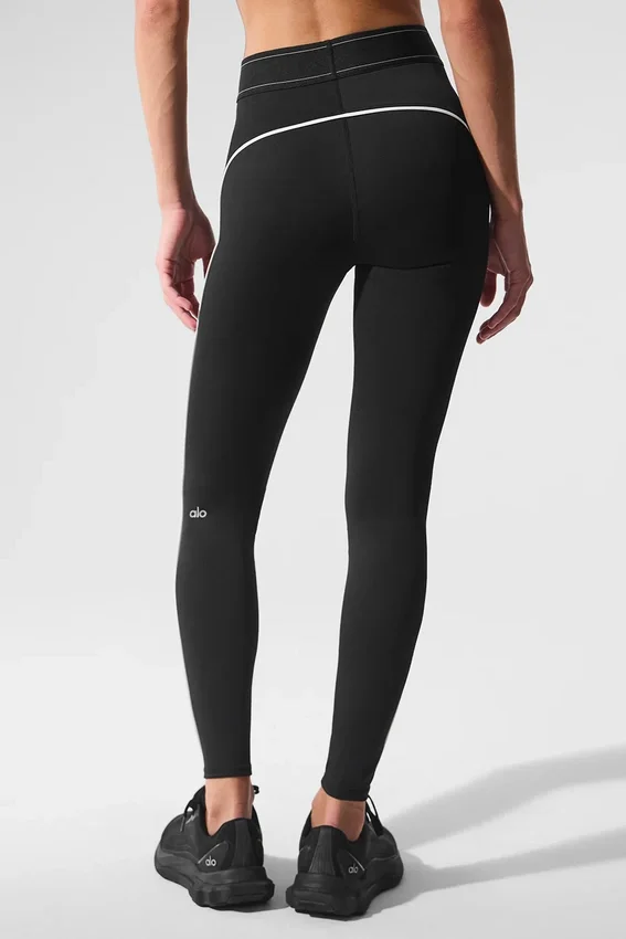 Legginsy „Suit Up” High-Waist marki Airlift – czarne/białe