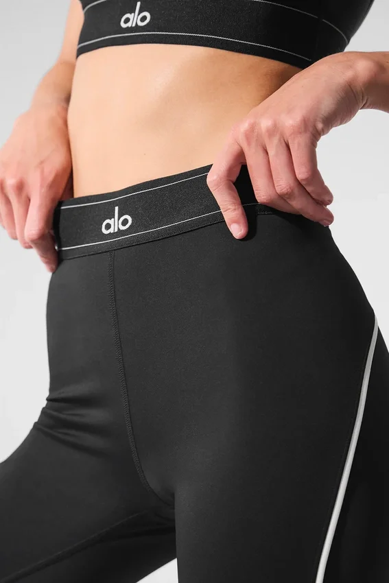 Legginsy „Suit Up” High-Waist marki Airlift – czarne/białe