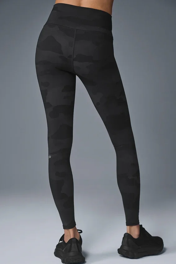 Legginsy Vapor w kamuflażu z wysokim stanem | Legginsy damskie