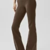 Legginsy z niskim stanem i rozszerzanymi nogawkami Airbrush – kolor Espresso