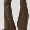 Legginsy z niskim stanem i rozszerzanymi nogawkami Airbrush – kolor Espresso