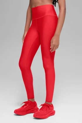 Legginsy zimowe Airlift Winter Warm High-Waist – jaskrawoczerwone
