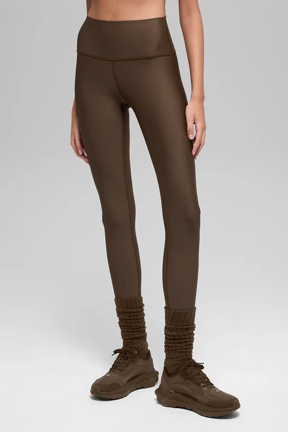 Legginsy zimowe Airlift Winter Warm High-Waist – kolor Espresso