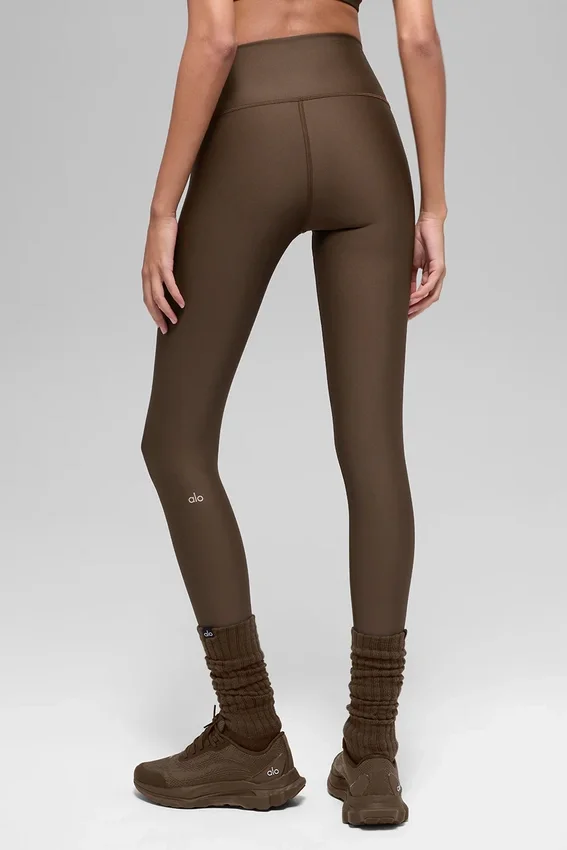 Legginsy zimowe Airlift Winter Warm High-Waist – kolor Espresso