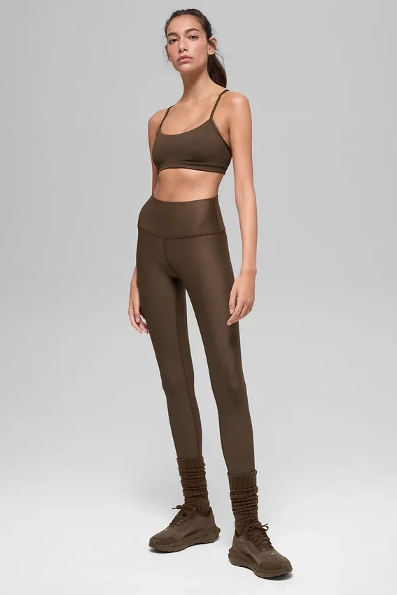 Legginsy zimowe Airlift Winter Warm High-Waist – kolor Espresso