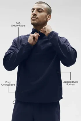 Lekki sweter dresowy Takeaway – Navy