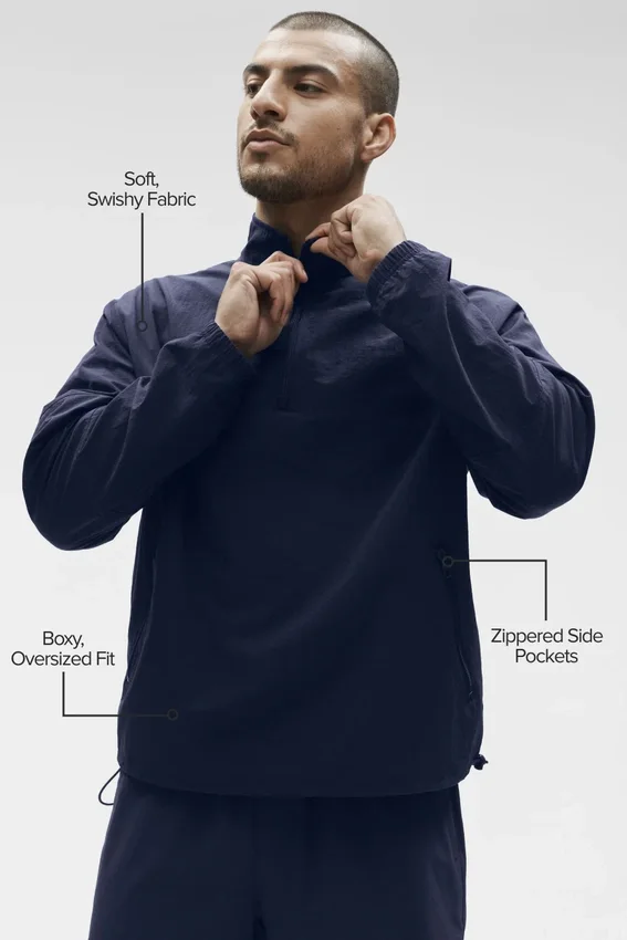 Lekki sweter dresowy Takeaway – Navy