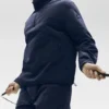 Lekki sweter dresowy Takeaway – Navy