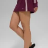 Mini spódnica Track Star – bordowa
