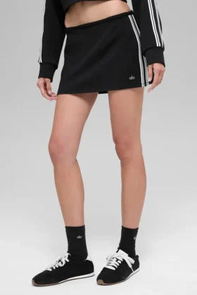 Mini spódnica „Track Star” – czarna