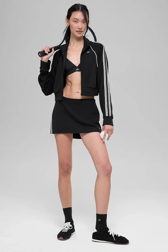Mini spódnica „Track Star” – czarna