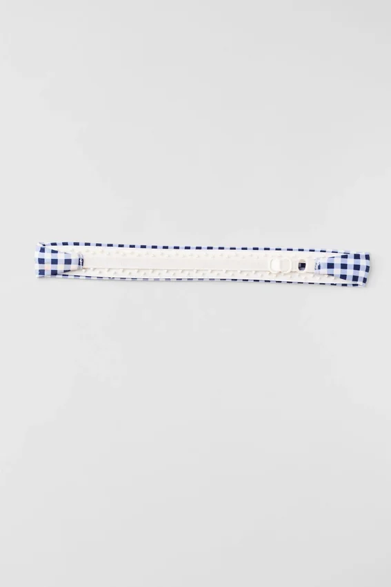 Opaska Gingham Airlift So Smooth – granatowa w kratkę