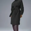 Płaszcz typu trench „Crinkle on the Move” – czarny