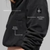 Polar Fleece Retreat Cover up – czarny