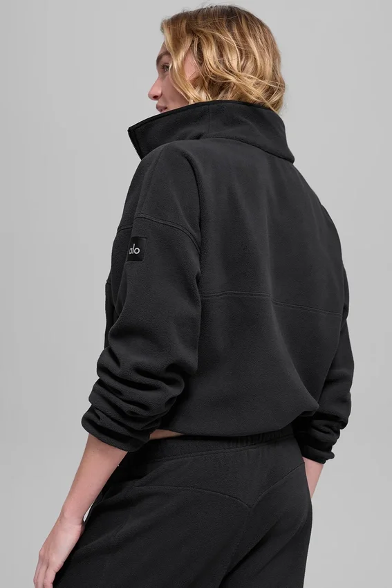 Polar Fleece Retreat Cover up – czarny
