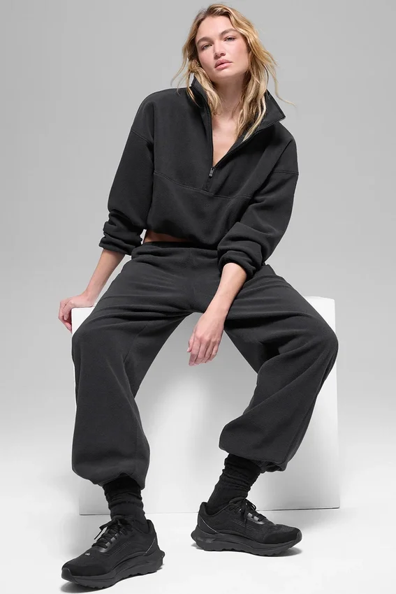 Polar Fleece Retreat Cover up – czarny