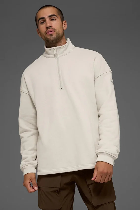 Renown Heavy Weight 1/4 Zip – kolor kości
