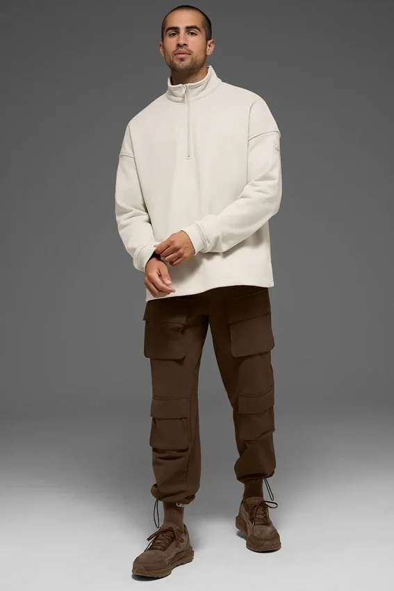 Renown Heavy Weight 1/4 Zip – kolor kości