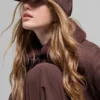 Satynowa czapka Off-Duty – Brownstone