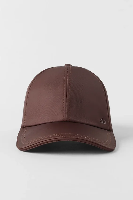Satynowa czapka Off-Duty – Brownstone