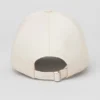 Satynowa czapka Off-Duty – kremowa