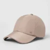 Satynowa czapka Off-Duty – taupe Satyna
