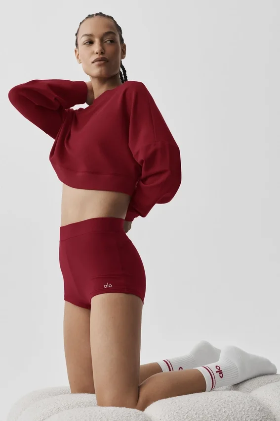 Shy Micro Szorty „Sway My Way” – Summer Romance Red