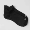 Skarpetki sportowe unisex z paskiem – czarne/tytanowe