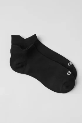 Skarpetki sportowe unisex z paskiem – czarne/tytanowe