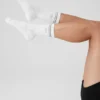 Skarpetki sportowe unisex z półwysoką cholewką – białe