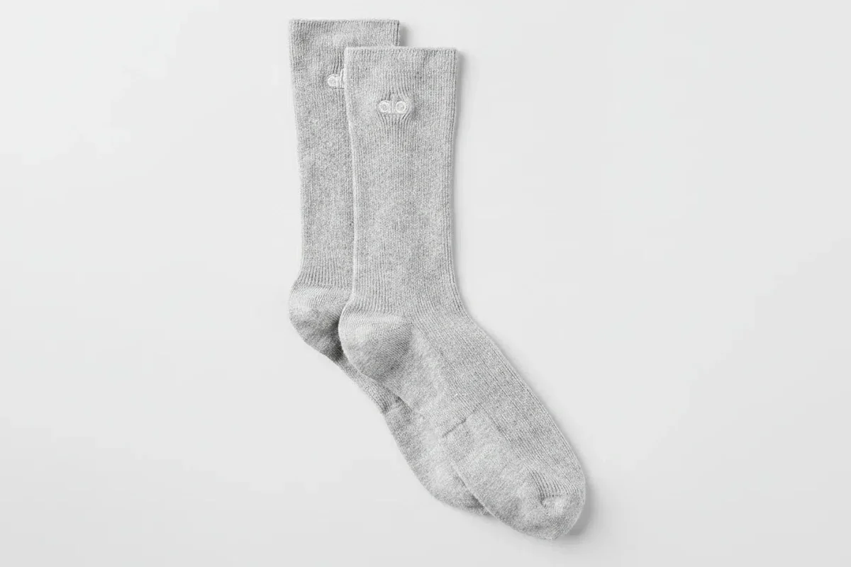 Skarpetki unisex Half-Crew Understated – sportowa szarość melanżowa