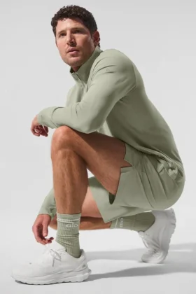 Skarpetki unisex Throwback – kolor wapienny/biały