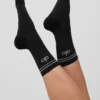 Skarpetki unisex typu half-crew – czarne
