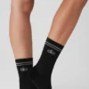 Skarpetki unisex typu half-crew – czarne