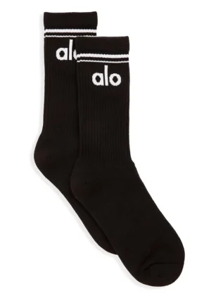 Skarpetki unisex w stylu retro – czarne/białe
