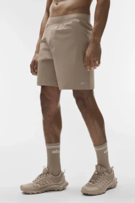 Skarpetki unisex w stylu retro – kolor żwirowy/biały