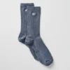 Skarpetki unisex z niską cholewką w stonowanym stylu – kolor „Bluestone”
