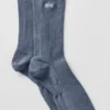 Skarpetki unisex z niską cholewką w stonowanym stylu – kolor „Bluestone”