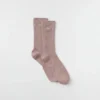 Skarpetki unisex z półwysoką cholewką w stonowanym stylu – kolor taupe