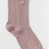 Skarpetki unisex z półwysoką cholewką w stonowanym stylu – kolor taupe