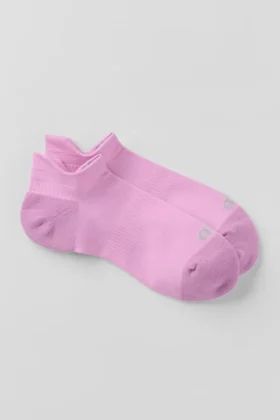 Skarpety sportowe z zakładką unisex – cukierkowy róż