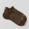 Skarpety sportowe z zakładką unisex – kolor espresso