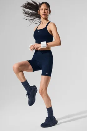 Skarpety unisex typu scrunch – granatowe