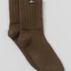 Skarpety unisex z marszczonym ściągaczem – kolor Espresso