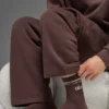 Skarpety unisex z półgolfem w stylu retro – Brownstone/Biały
