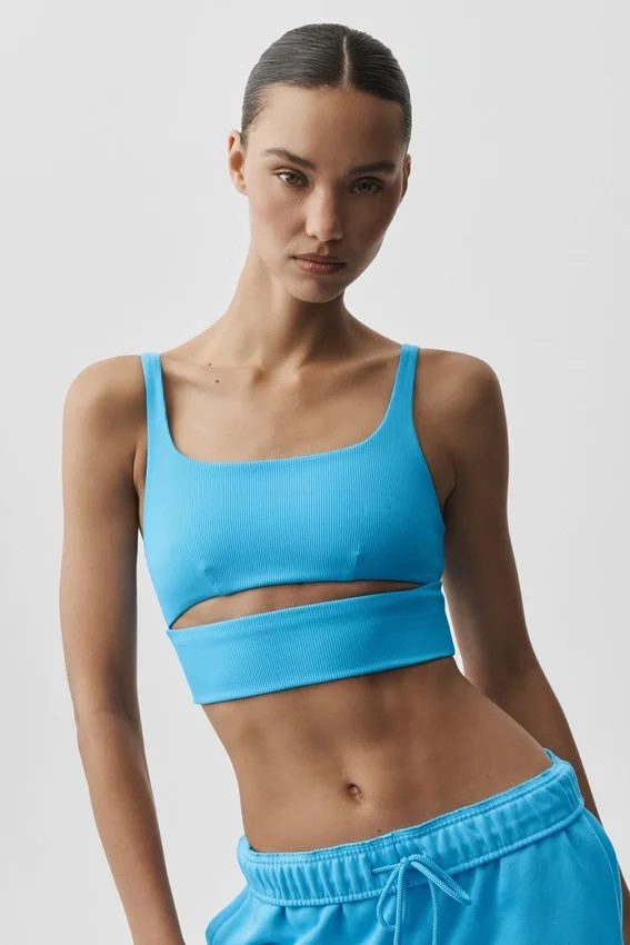 Slit Bra – błękitny