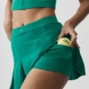 Spódnica tenisowa Alo Softsculpt Topspin – Emerald Isle