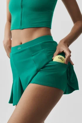 Spódnica tenisowa Alo Softsculpt Topspin – Emerald Isle