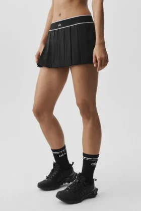 Spódnica tenisowa „Amp It up” z niskim stanem – czarna